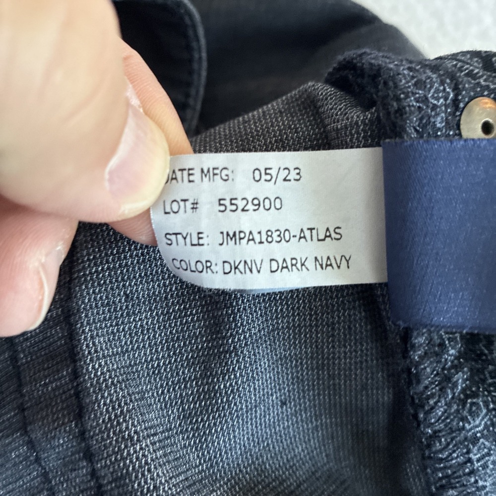 Johnnie O Atlas Lightweight Stretch 5-Pocket Pant 38x32 Navy Preppy Business - Picture 8 of 15
